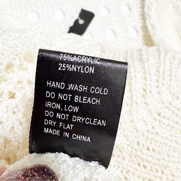 NEW POL Open Knit Crochet Tank Dress Swim Cover - Picture 13 of 14